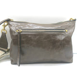 Isabel Marant Nessah Logo-Strap Crossbody Bag Olive Brown Leather