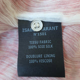 Isabel Marant Etoile Danzig Mini Dress Red Printed Chiffon Size 38