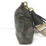 Isabel Marant Nessah Logo-Strap Crossbody Bag Olive Brown Leather