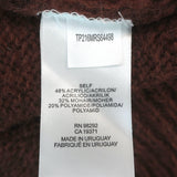 Tibi Soft Mohair Oversize Sweater Brown Size Extra Extra Small Crewneck Pullover