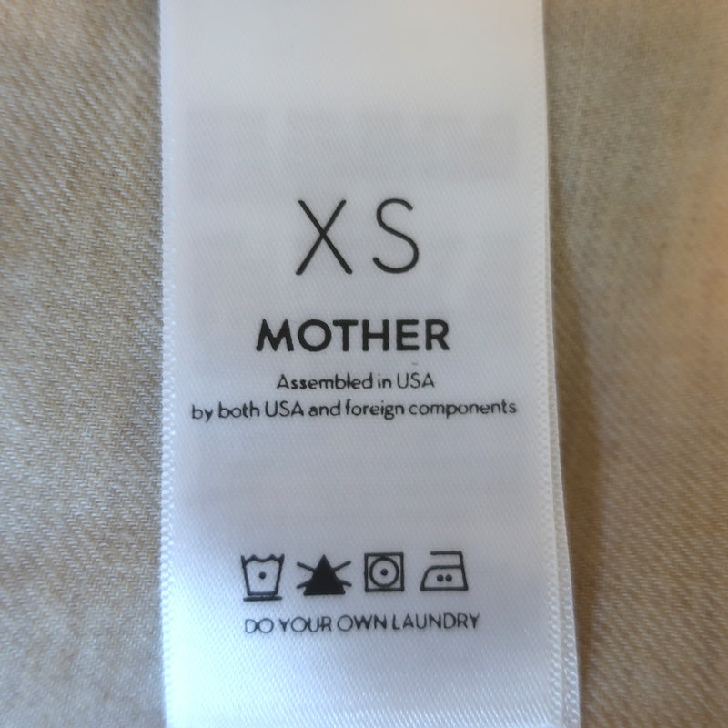 MOTHER The Cadet Button-Down Shirt Sahara Sand Cotton Size Extra Small NEW