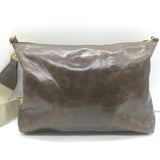 Isabel Marant Nessah Logo-Strap Crossbody Bag Olive Brown Leather