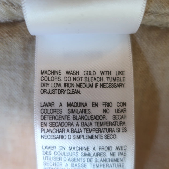 MOTHER The Cadet Button-Down Shirt Sahara Sand Cotton Size Extra Small NEW