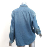 THE GREAT Harbor Denim Shirt Blue Size 2 Long Sleeve Top