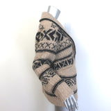 XIRENA Vail Fair Isle Cardigan Oatmeal Alpaca-Blend Size Small