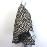 Valentino Toile Iconographe Cape Beige/Black Cashmere-Blend One Size