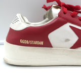 Golden Goose Stardan Low Top Sneakers Red & White Leather Size 37