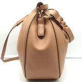 Ulla Johnson Hilma Drawstring Bucket Bag Beige Leather Medium Crossbody NEW