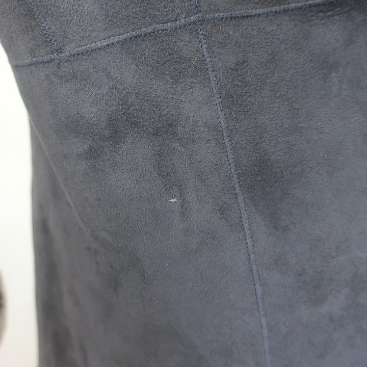 Authentic Charles Chang-Lima shearling jacket in dark gray and brown — luxury pre-owned women&