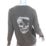 Skull Cashmere Luther Camo Skull Sweater Dark Gray Cashmere Size Extra Small