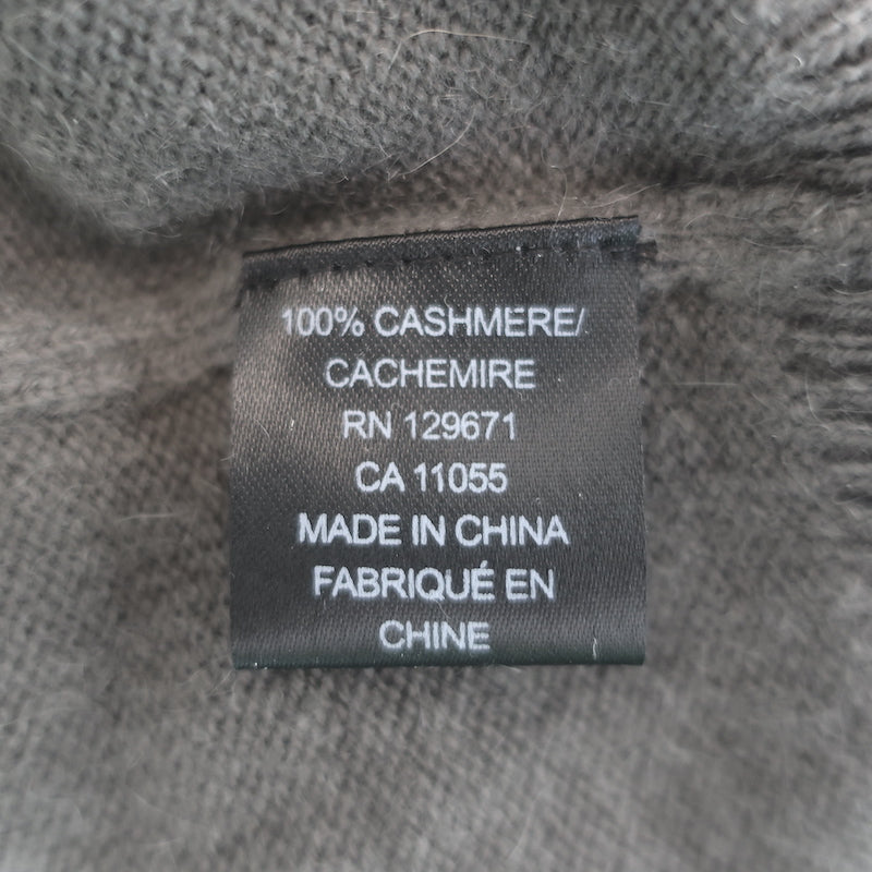 Skull Cashmere Luther Camo Skull Sweater Dark Gray Cashmere Size Extra Small