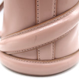 Alexander McQueen Curve Bucket Bag Rose Pink Leather Small Crossbody