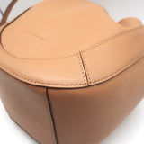 Ulla Johnson Hilma Drawstring Bucket Bag Beige Leather Medium Crossbody NEW