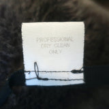 Charles Chang-Lima shearling jacket, dark gray & brown suede with shearling trim — authentic pre-owned luxury, size S