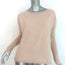 Nili Lotan Oversized Crewneck Sweater Camel Angora-Blend Size Extra Small NEW