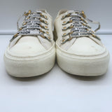 Christian Dior Walk'n'Dior Low Top Sneakers Cream Cotton Canvas Size 38