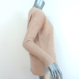 Nili Lotan Oversized Crewneck Sweater Camel Angora-Blend Size Extra Small NEW