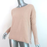 Nili Lotan Oversized Crewneck Sweater Camel Angora-Blend Size Extra Small NEW