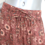 Ulla Johnson Verity Tiered Midi Skirt Rosebud Floral Print Cotton-Blend Size 6