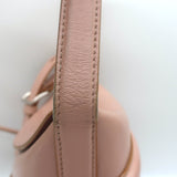 Alexander McQueen Curve Bucket Bag Rose Pink Leather Small Crossbody