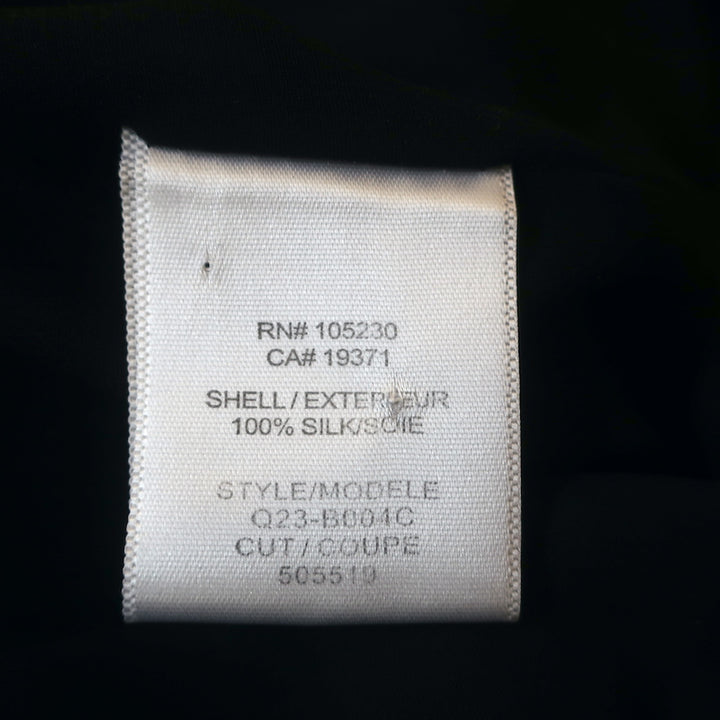 Equipment Silk Bomber Jacket Navy Size Small