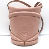 Alexander McQueen Curve Bucket Bag Rose Pink Leather Small Crossbody