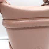Alexander McQueen Curve Bucket Bag Rose Pink Leather Small Crossbody