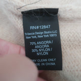 Nili Lotan Oversized Crewneck Sweater Camel Angora-Blend Size Extra Small NEW