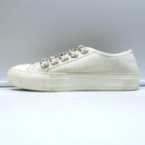 Christian Dior Walk'n'Dior Low Top Sneakers Cream Cotton Canvas Size 38