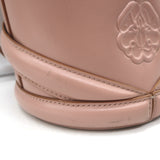 Alexander McQueen Curve Bucket Bag Rose Pink Leather Small Crossbody