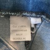 L'Agence Midy denim button-front mini dress in blue stretch cotton, authentic pre-owned (new with tags)