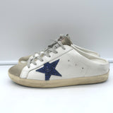 Golden Goose Superstar Sabot Glitter Star Mule Sneakers White Leather Size 37