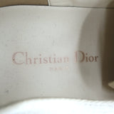 Christian Dior Walk'n'Dior Low Top Sneakers Cream Cotton Canvas Size 38