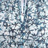 Veronica Beard Zee Tiered Mini Dress Blue Batik Print Cotton Size 0