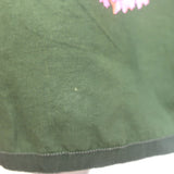 Moncler Coquille Reversible Floral Print Double Breasted Coat Olive Size 3