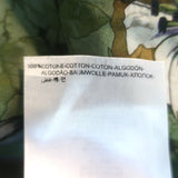 Moncler Coquille Reversible Floral Print Double Breasted Coat Olive Size 3