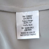 Nili Lotan Cami Gown Silver Satin Size Large V-Neck Maxi Dress