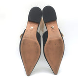 Christian Dior J'Adior Slingback Flats Black Technical Fabric Size 37