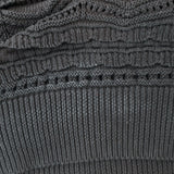 Isabel Marant Sweater Camden Black Crocheted Cotton Size 36 Crewneck Pullover