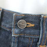 KHAITE Corben High Waisted Straight Leg Jeans Dark Stonewash Denim Size 26