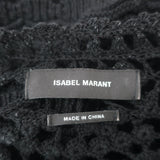 Isabel Marant Sweater Camden Black Crocheted Cotton Size 36 Crewneck Pullover