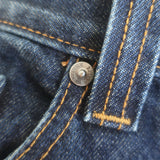KHAITE Corben High Waisted Straight Leg Jeans Dark Stonewash Denim Size 26