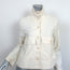 THE GREAT Swingy Army Jacket Cream Cotton-Blend Size 1