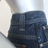 KHAITE Corben High Waisted Straight Leg Jeans Dark Stonewash Denim Size 26