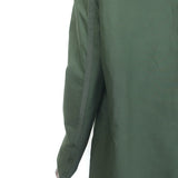 Moncler Coquille Reversible Floral Print Double Breasted Coat Olive Size 3