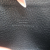 Gucci Logo Zip-Around Card Case Wallet Black Grained Leather