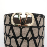 Valentino Toile Iconographe Knee High Flat Boots Beige Canvas Size 38 NEW