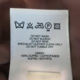 Burberry London belted leather short trench jacket in brown, authentic pre-owned luxury piece, gently worn