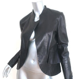 Jil Sander Lamb Leather Jacket Black Size 38