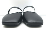 FRAME Le Em Flat Mary Jane Mules Black Leather Size 38 NEW